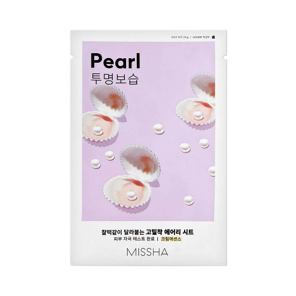 Kingitus: MISSHA Airy Fit Sheet Mask lehekujuline näomask. Pärlipuuder