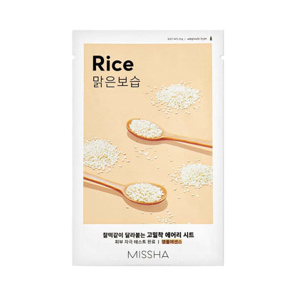 Kingitus: MISSHA Airy Fit Sheet Mask lehekujuline näomask. Pärlipuuder