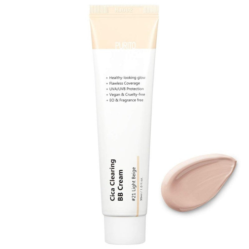 PURITO - Cica Clearing BB Cream #21 light beige BB kreem tooniga
